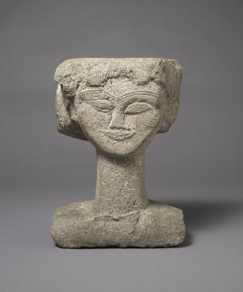 Head c.1911  - Medium Stone  - 394 x 311 x 187 mm  - Harvard Art Museums/Fogg Museum, Gift of Lois Orswell  © President and Fellows of Harvard College